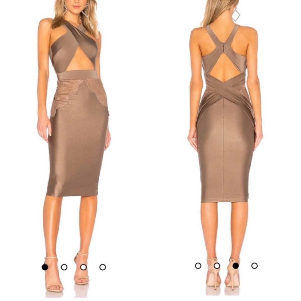 Michael Costello Philip Midi in Taupe M